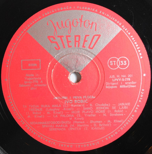 Ivo Robić - Milion I Prva Ploča (LP, Album)