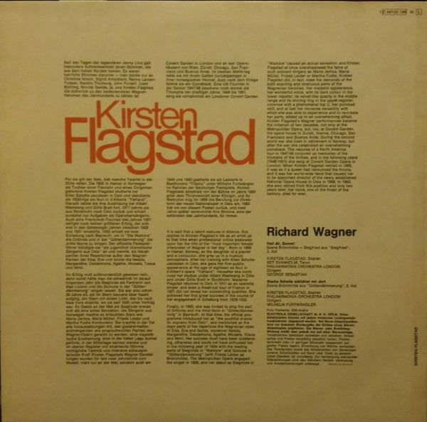 Kirsten Flagstad - Wagner* - Richard Wagner (LP, Comp, Mono)