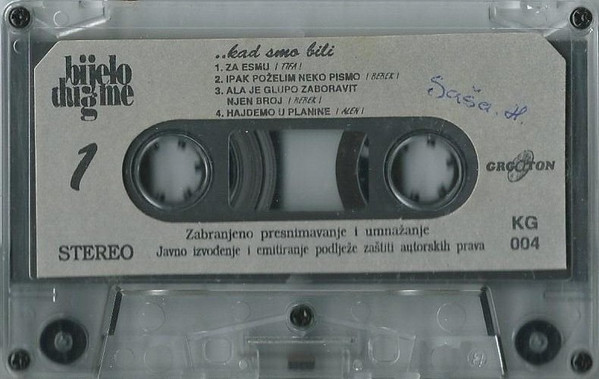 Bijelo Dugme - ..Kad Smo Bili (Cass, Comp)