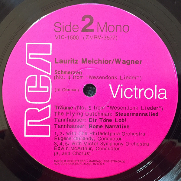 Lauritz Melchior / Wagner* - Lauritz Melchior / Wagner (LP, Comp, Mono)