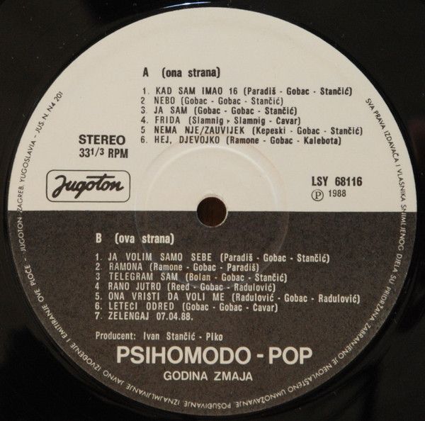 Psihomodo-Pop* - Godina Zmaja (LP, Album)