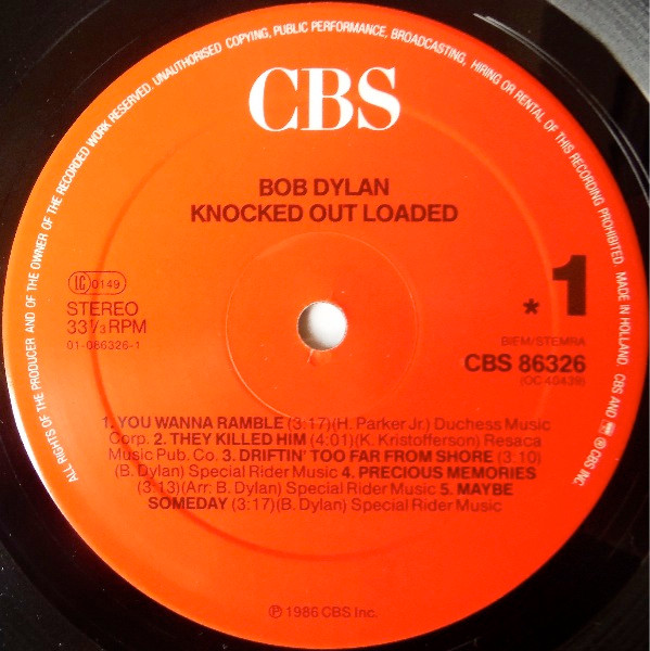 Bob Dylan - Knocked Out Loaded (LP, Album)