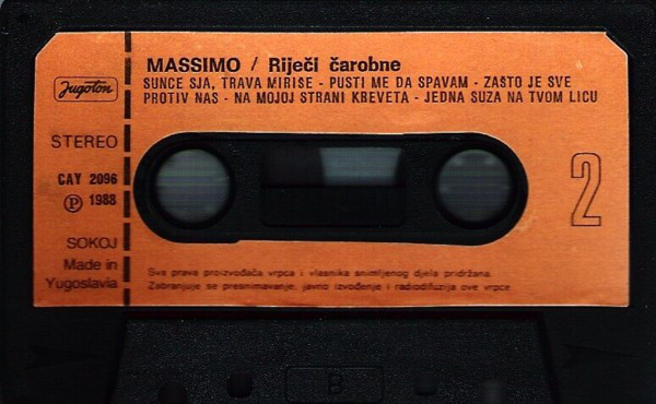 Massimo* - Riječi Čarobne (Cass, Album)