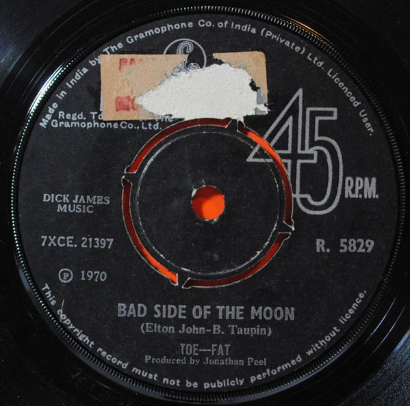 Toe fat bad side of the moon working nights 7 single 4 p
