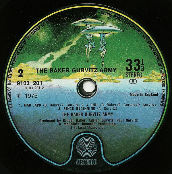 The Baker Gurvitz Army* - The Baker Gurvitz Army (LP, Album)