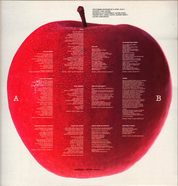 Crvena Jabuka - Za Sve Ove Godine (LP, Album)