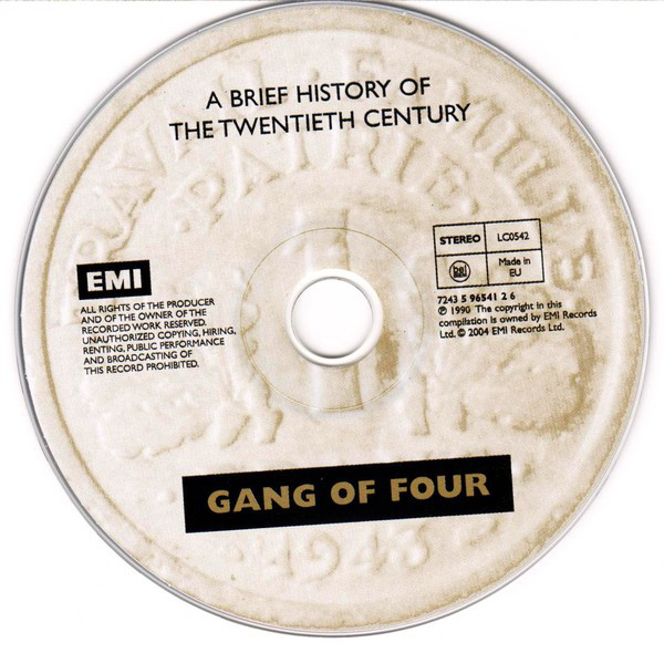 Gang Of Four - A Brief History Of The Twentieth Century (CD, Comp, RE)