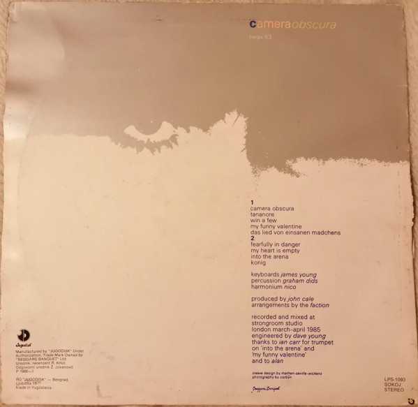 Nico (3) + The Faction* - Camera Obscura (LP, Album)