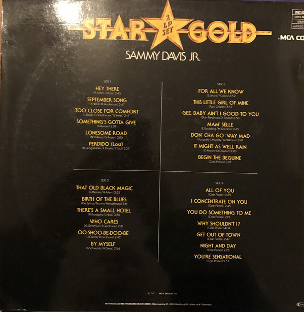 Sammy Davis Jr. - Star Gold (2xLP, Comp)
