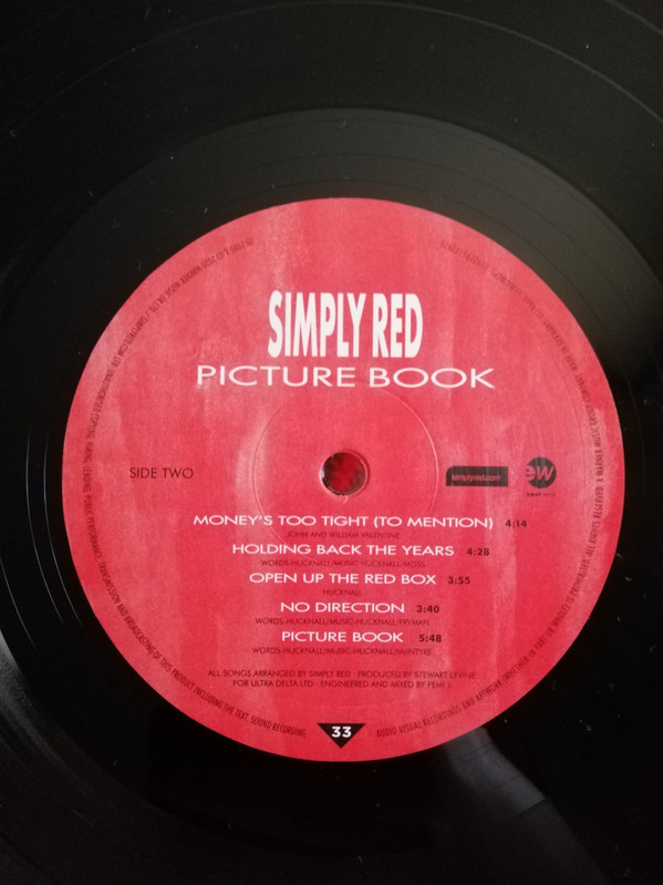 Simply Red - Picture Book (LP, Album, RE)