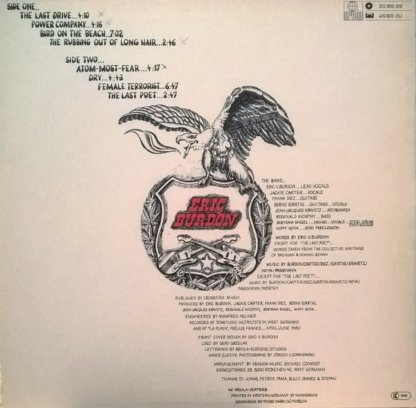 Eric Burdon - Last Drive (LP, Album)