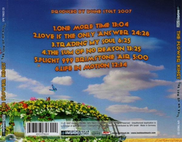The Flower Kings - The Sum Of No Evil (CD, Album)