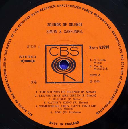 Simon & Garfunkel - Sounds Of Silence (LP, Album)