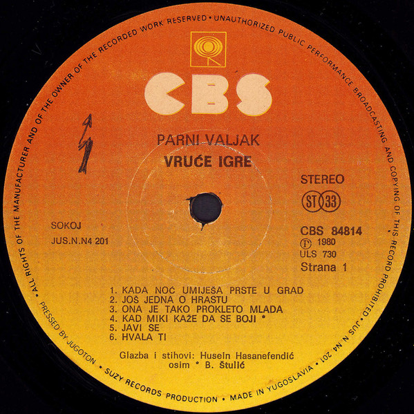 Parni Valjak - Vruće Igre (LP, Album, RP)