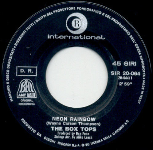 The Box Tops* - Neon Rainbow / Everything I Am (7