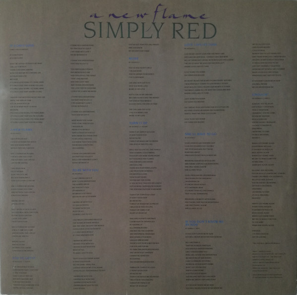 Simply Red - A New Flame (LP, Album)