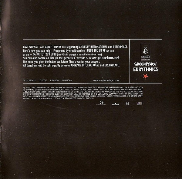 Eurythmics - Peace (CD, Album)