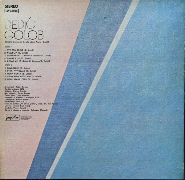Dedić* / Golob* - Dedić - Golob (LP, Album)