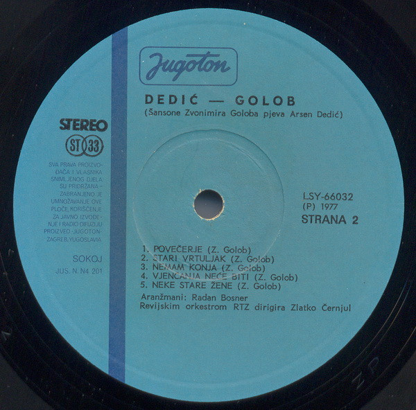 Dedić* / Golob* - Dedić - Golob (LP, Album)