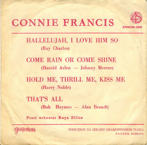 Connie Francis - Hallelujah, I Love Him So (7