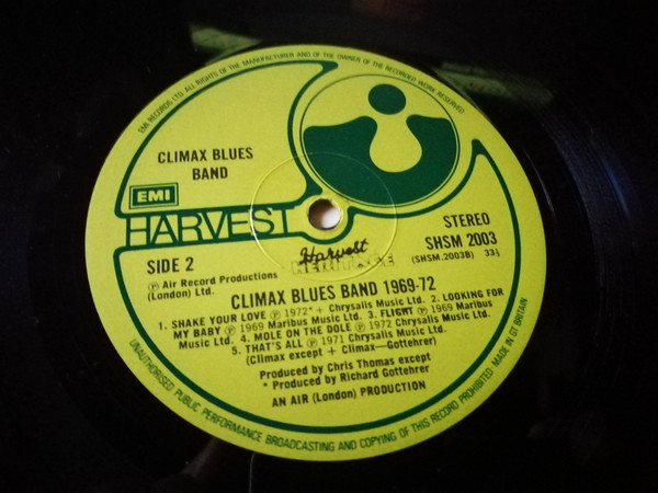 Climax Blues Band - 1969 / 1972 (LP, Comp, Tex)