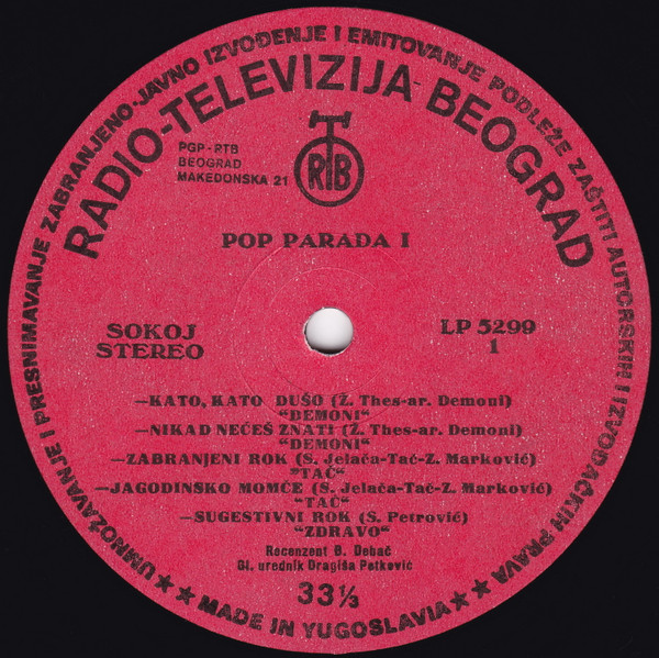 Various - Pop Parada 1 (2xLP, Album, Gat)