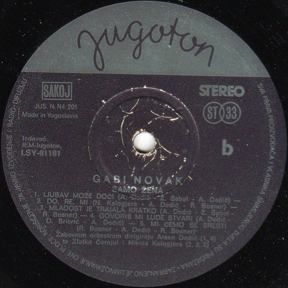 Gabi Novak - Samo Žena (LP, Album)