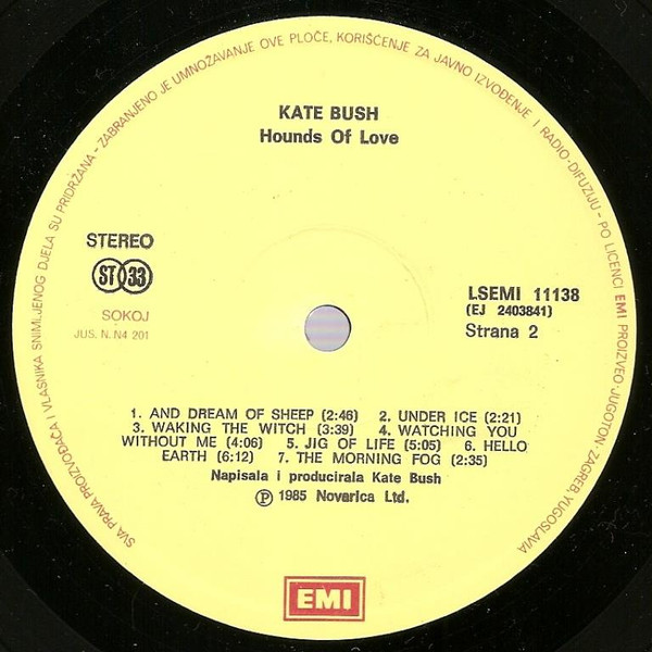 Kate Bush - Hounds Of Love (LP, Album)