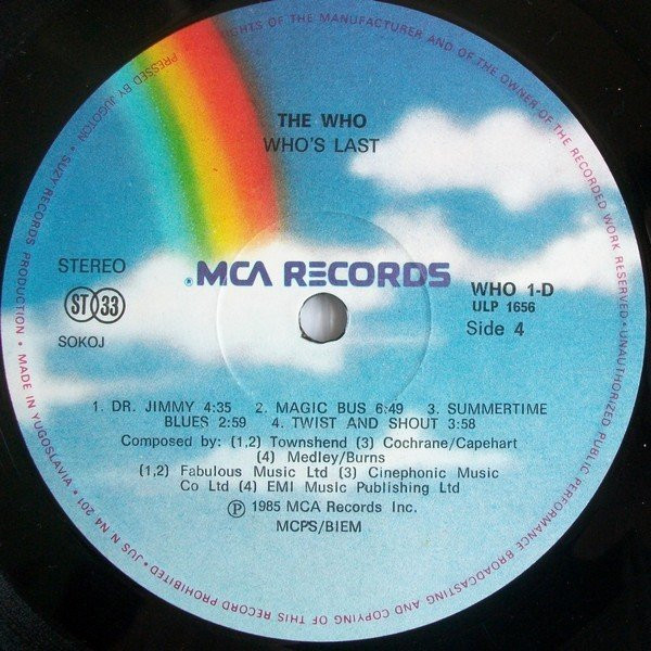 The Who - Who's Last (2xLP, Album)