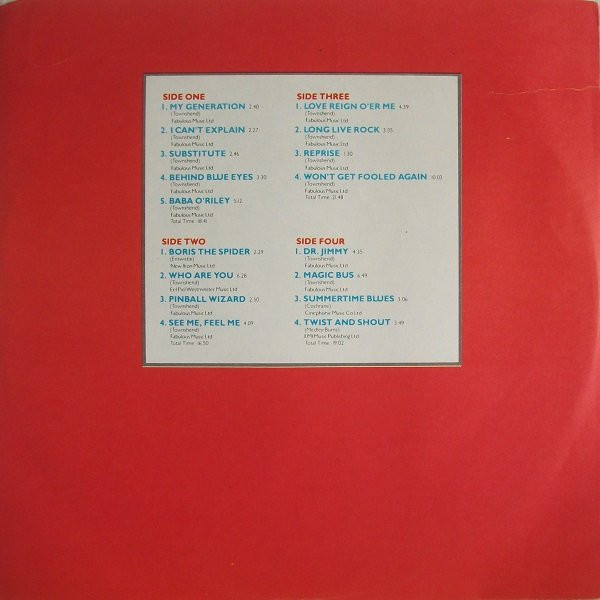 The Who - Who's Last (2xLP, Album)