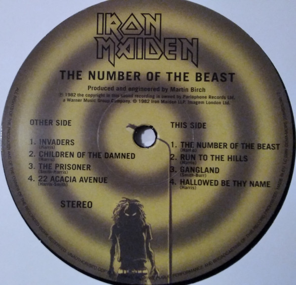 Iron Maiden - The Number Of The Beast (LP, Album, RE, RP, 180)