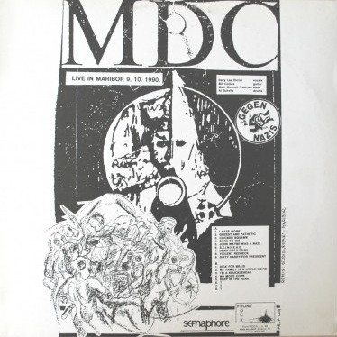 MDC (2) - Live In Maribor 9. 10. 1990 (LP, Album, W/Lbl)