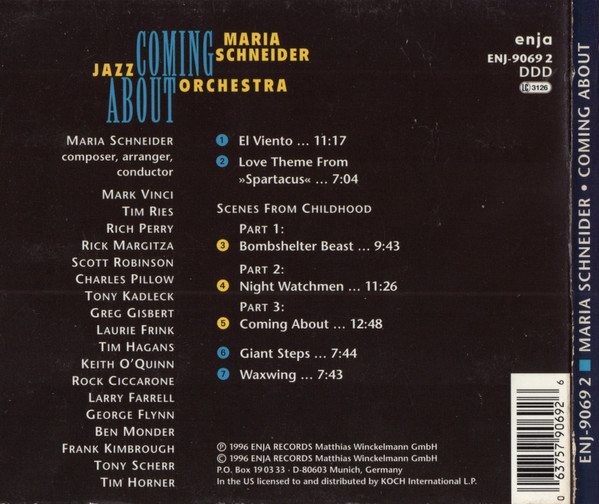 Maria Schneider Jazz Orchestra* - Coming About (CD, Album)