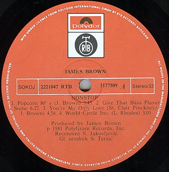 James Brown - Nonstop (LP, Album)