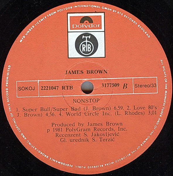 James Brown - Nonstop (LP, Album)