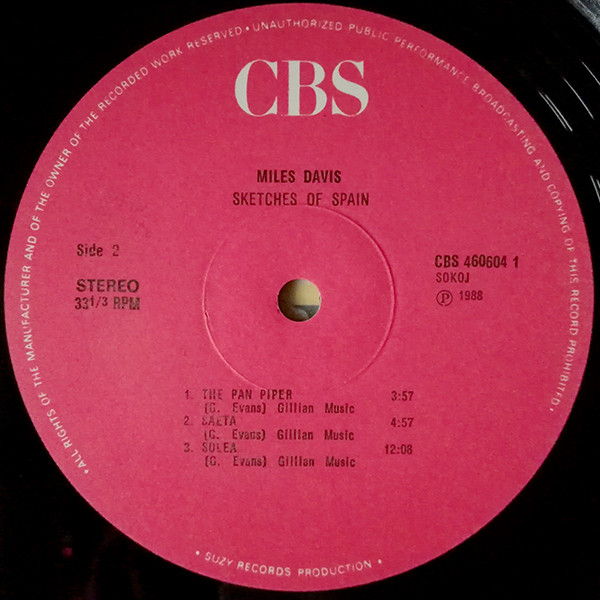 Miles Davis - Sketches Of Spain (LP, Album, RE, RM)