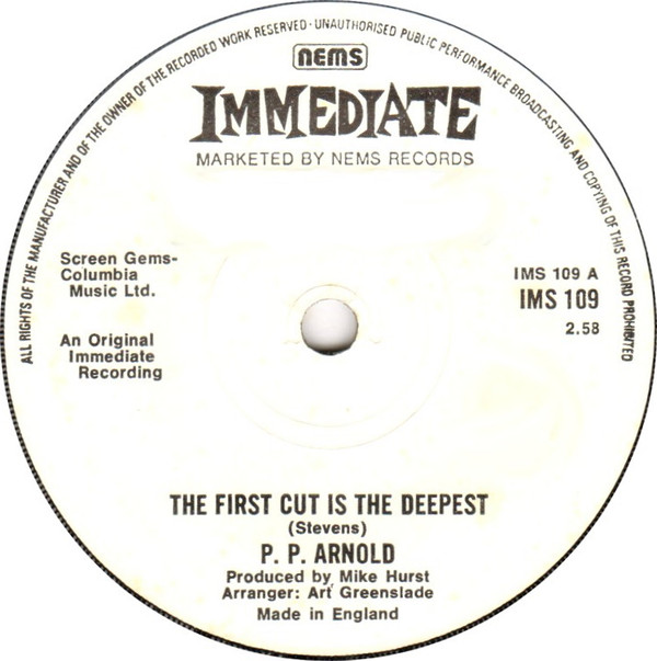 P.P. Arnold / The Immediate All Stars* - The First Cut Is The Deepest  (7