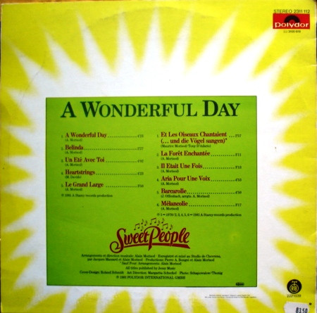 Sweet People - A Wonderful Day (LP, Album, RP)