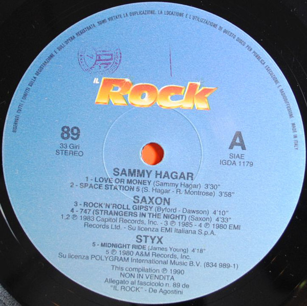 Sammy Hagar / Saxon / Styx - Untitled (LP, Comp)