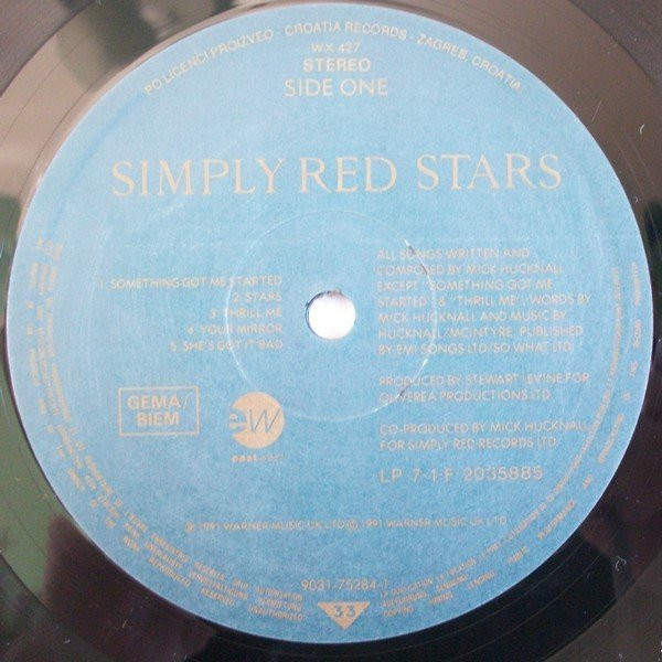 Simply Red - Stars (LP, Album)