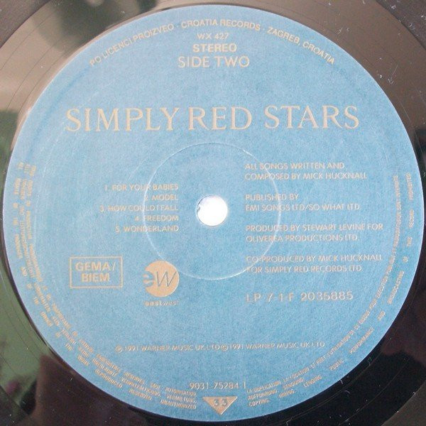 Simply Red - Stars (LP, Album)