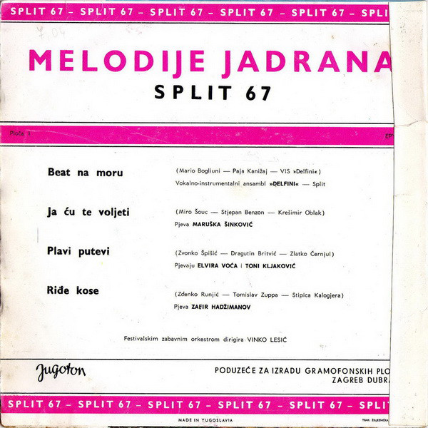 Various - Melodije Jadrana 1. - Split 67 (7