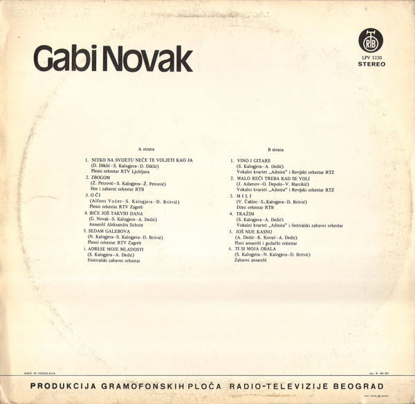 Gabi* - Gabi (LP, Comp)