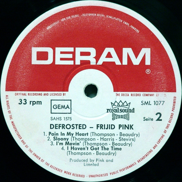 Frijid Pink - Defrosted (LP, Album)