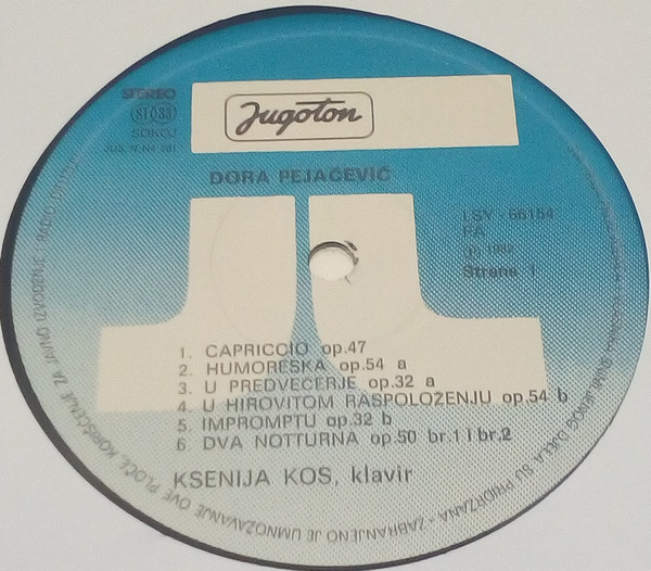Dora Pejačević - Komorna Glazba / Chamber Music (LP, Album)