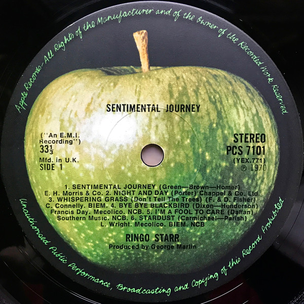 Ringo Starr - Sentimental Journey (LP, Album)