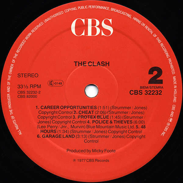 The Clash - The Clash (LP, Album, RE)
