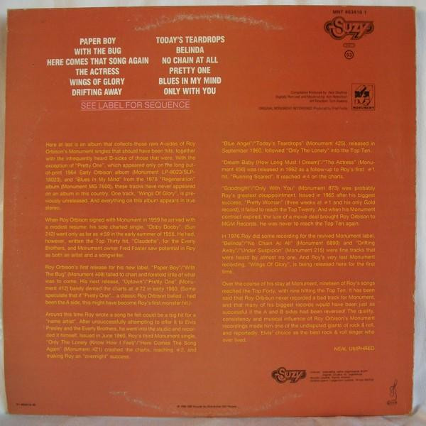 Roy Orbison - Rare Orbison (LP, Comp)