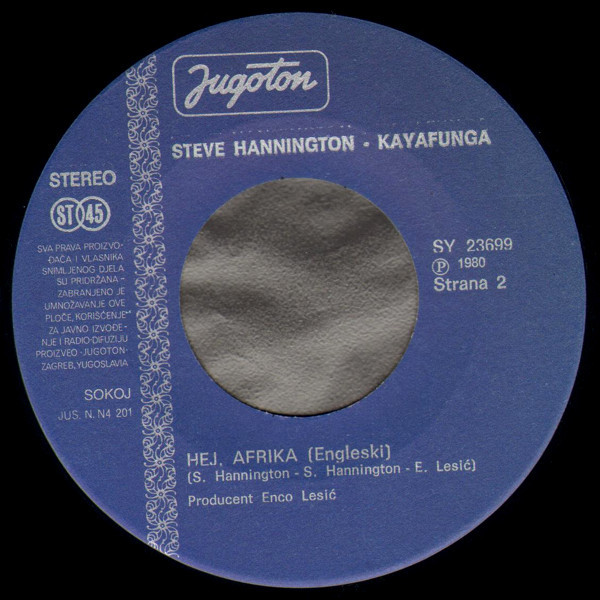 Steve Hannington - Kayafunga* - Hej, Afrika (7