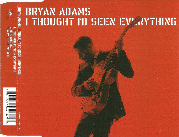 Bryan Adams - I Thought I'd Seen Everything (CD, Single)